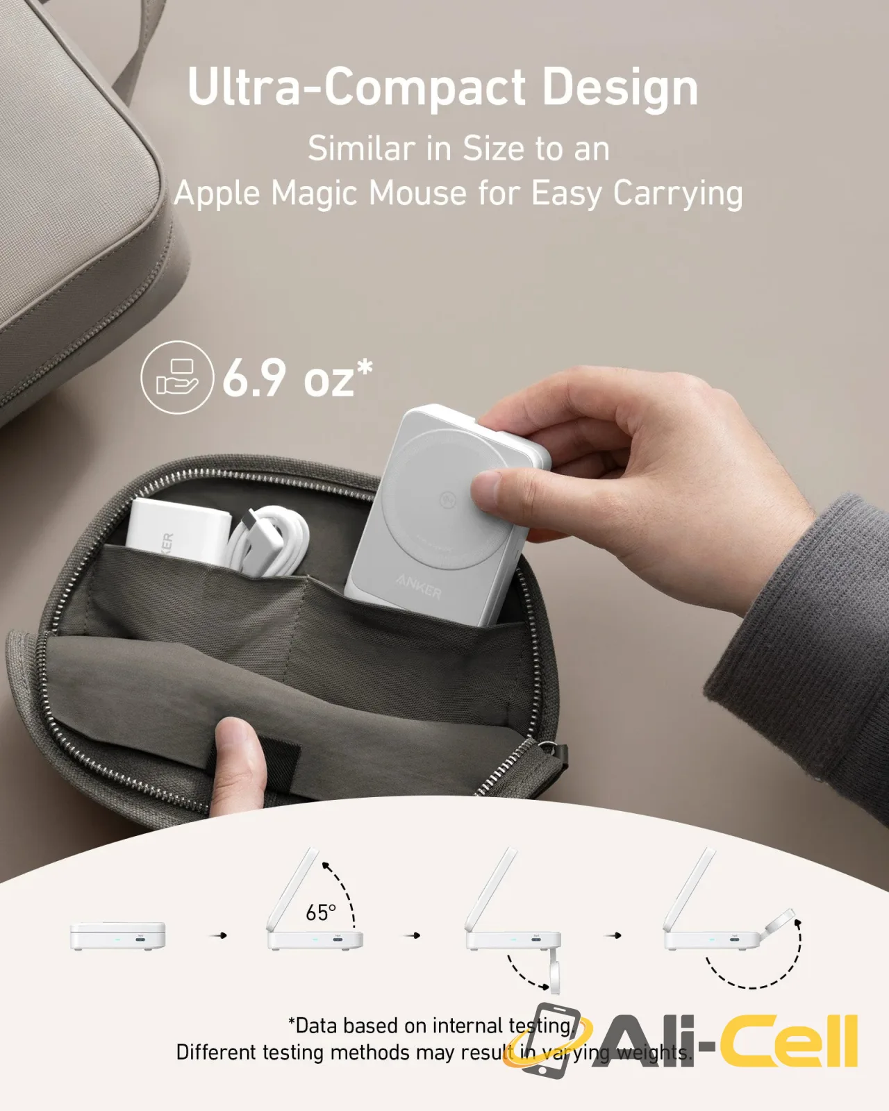 Anker MagGo Wireless Charging Station (Foldable 3-in-1) (White) — 7