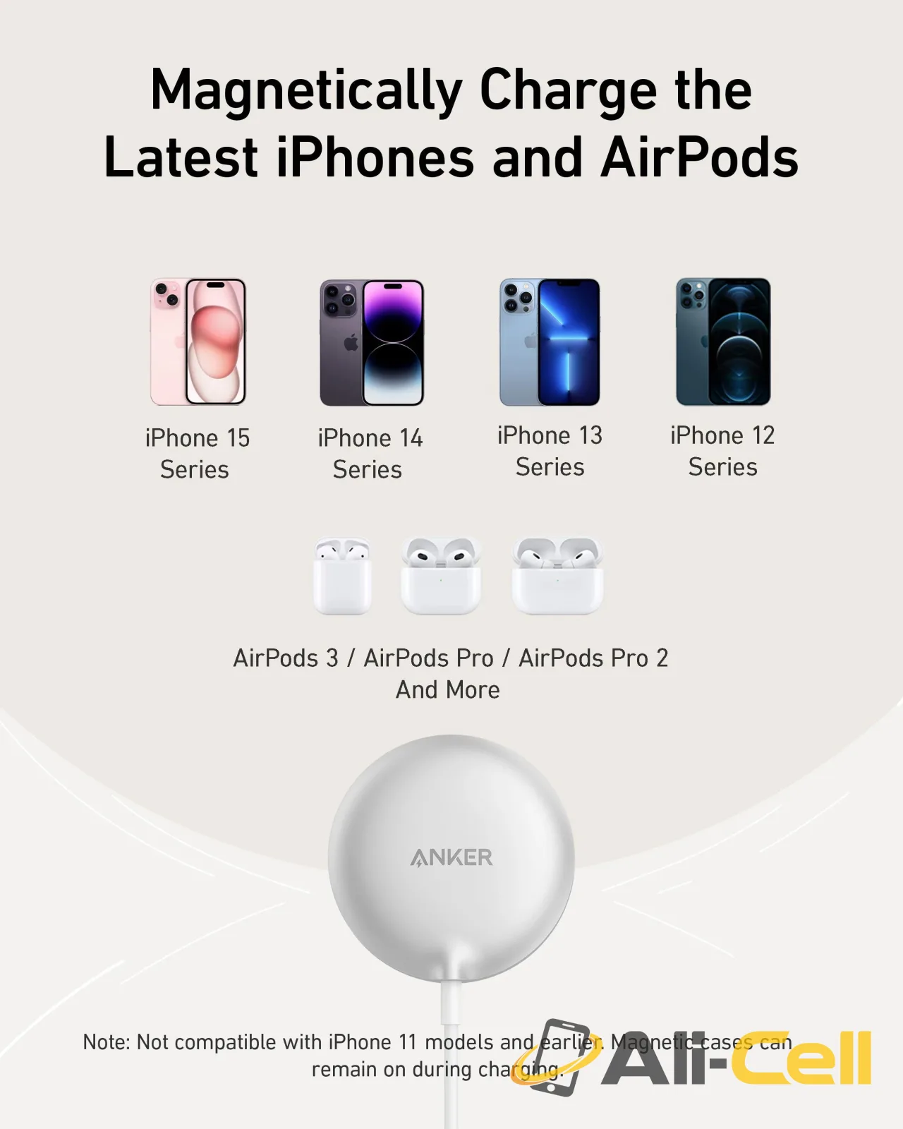 Anker MagGo Wireless Charger (Pad) (Shell White) — 5