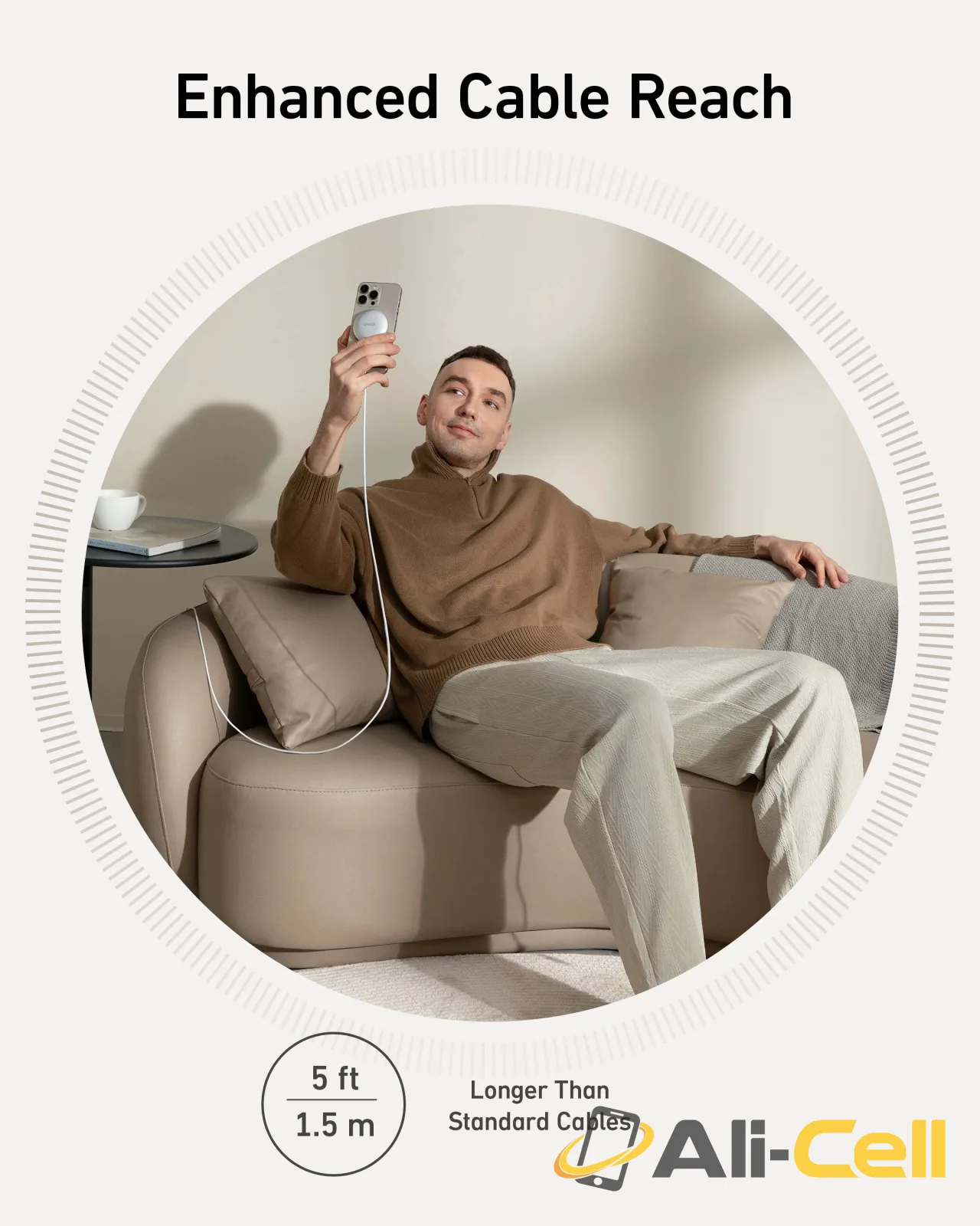 Anker MagGo Wireless Charger (Pad) (Shell White) — 6