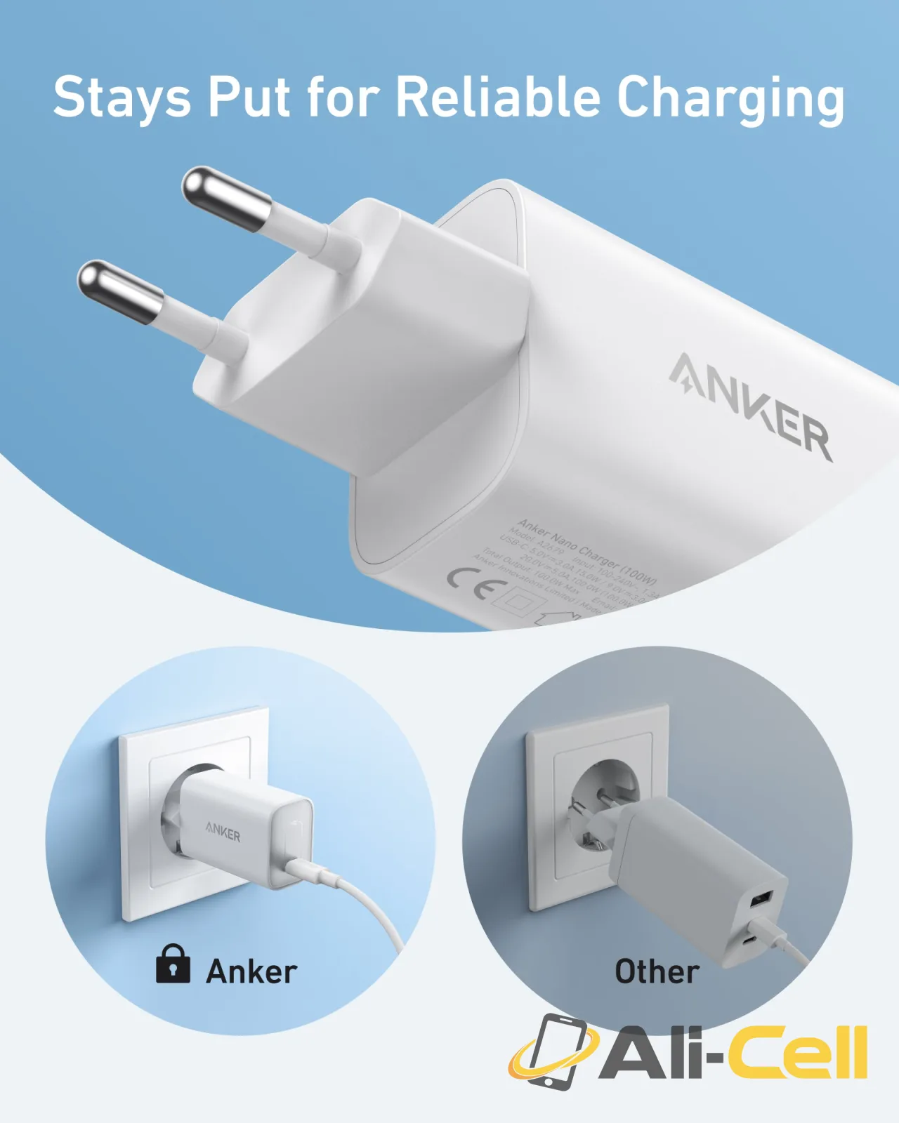Anker Nano Charger (100W) with USB-C Cable (Black) — 4