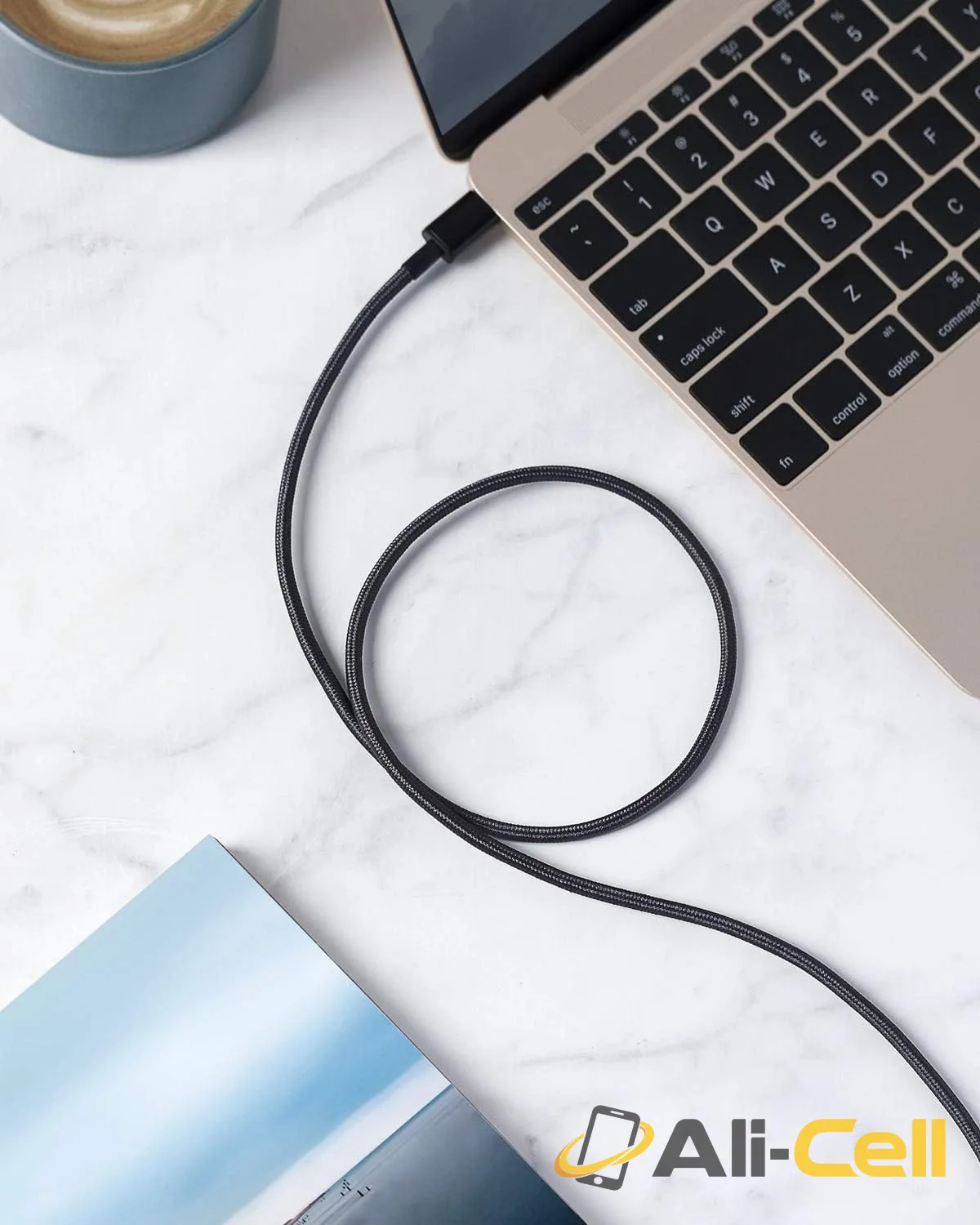 Nylon USB-C to USB-A 2.0 Cable 3ft 2Pack Black — 7