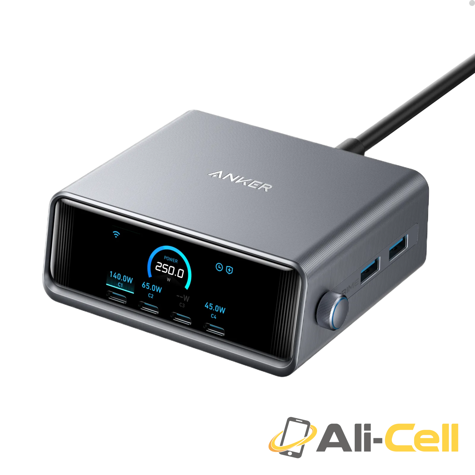 Anker Prime Charger (250W, 6 Ports, GaNPrime) with USB-C to USB-C Cable (240W) — 2