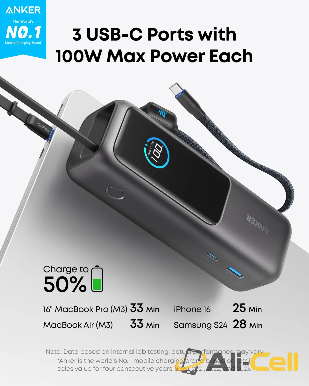 Anker Laptop Power Bank and Anker Laptop Charger (Silver) — 3