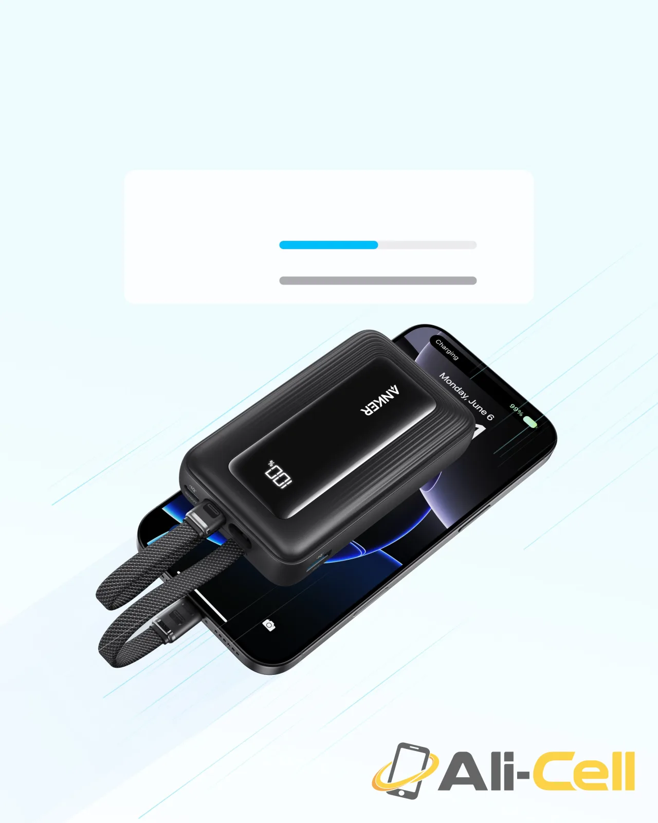 Anker Zolo Power Bank (10K,35W,Built-In Dual USB-C Cables) — 4