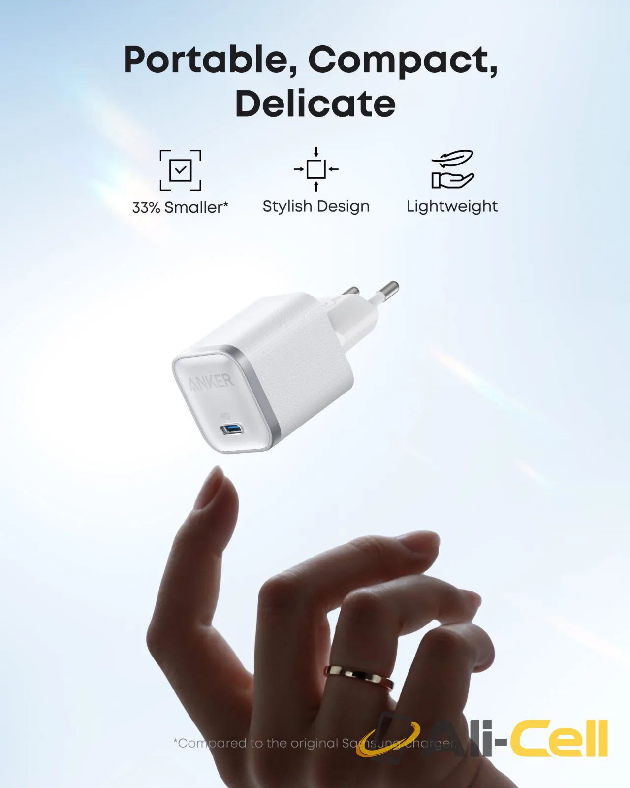 Anker Nano Charger (45W) with USB-C to USB-C Cable (White) — 3