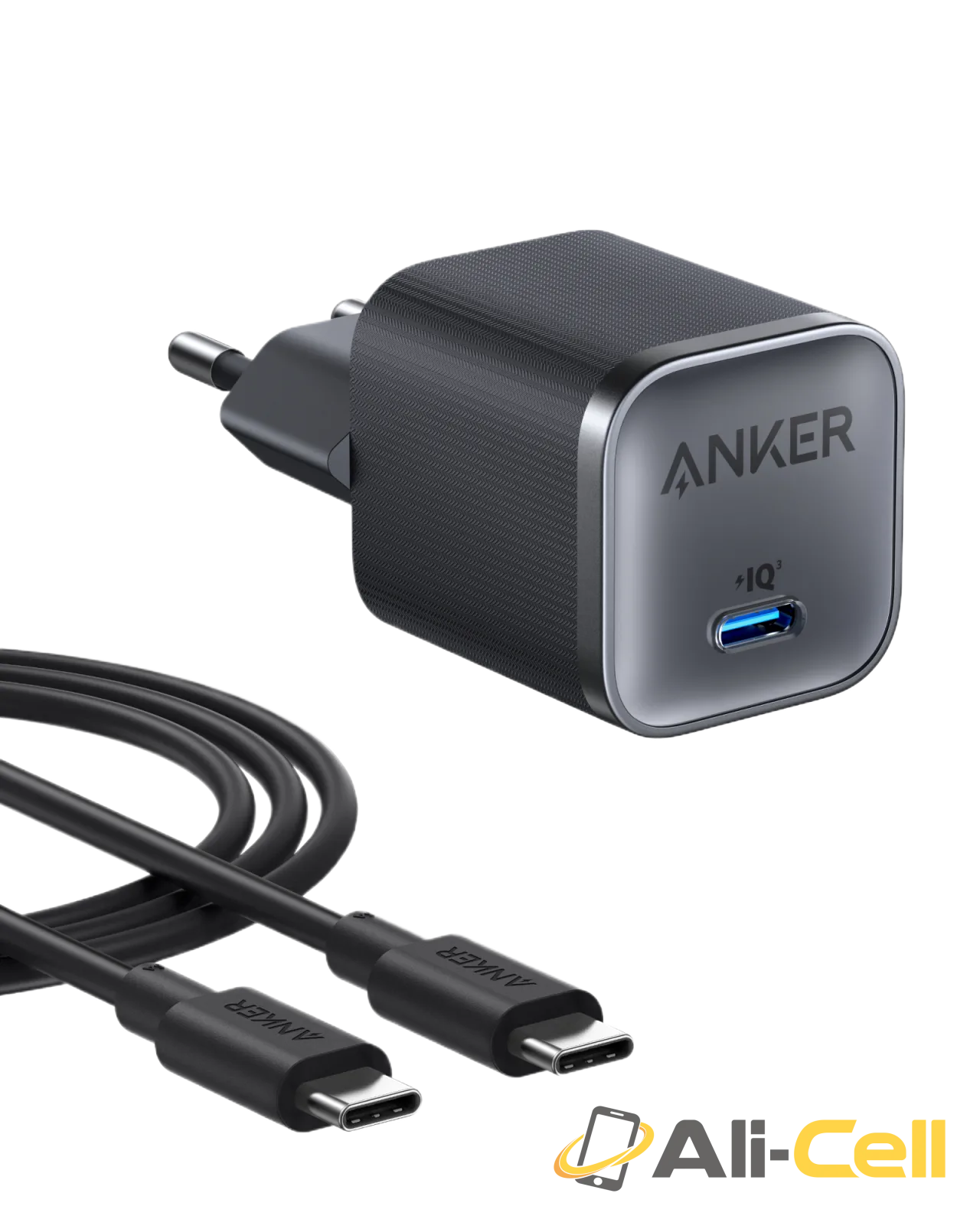 Anker Nano Charger (45W) with USB-C to USB-C Cable (Black)