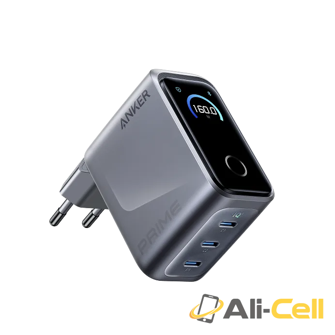 Anker Prime Charger (160W, 3 Ports, Smart Display)