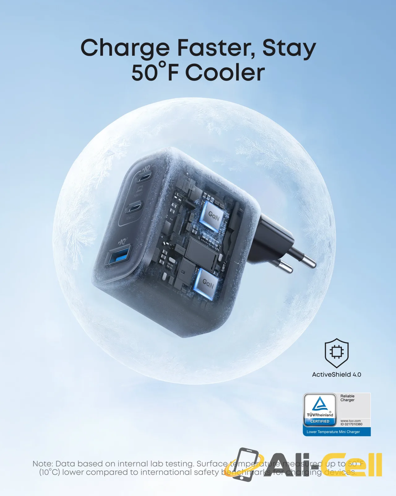 Anker Nano Charger (70W, 3 Ports) (Sprout Green) — 6