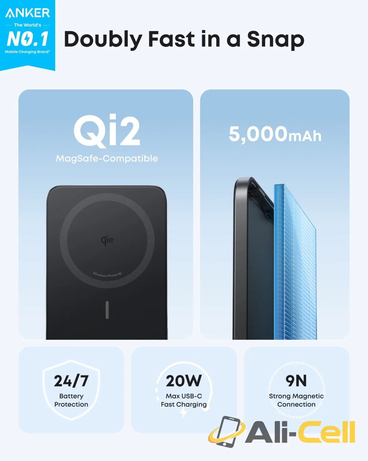 Anker Nano Power Bank (5K, MagGo, Slim) and Anker 737 Power Bank (PowerCore 24K) — 3