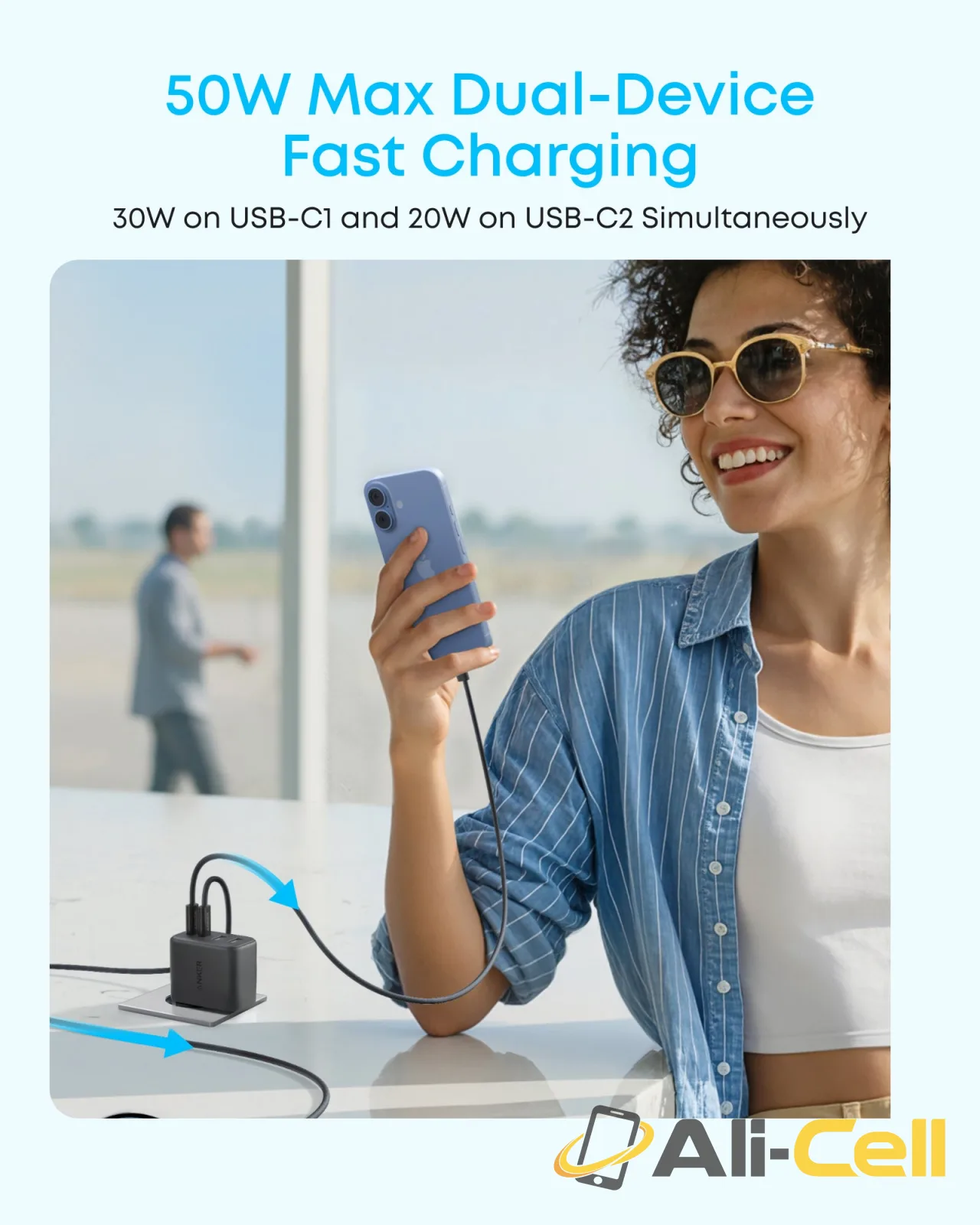 Anker Zolo Charger (50W, 4 Ports) (White) — 7