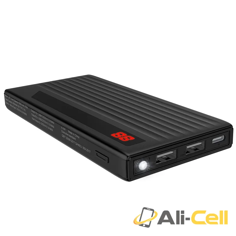 Power bank «J27 Power treasure» 10000 mAh dual USB output — 3