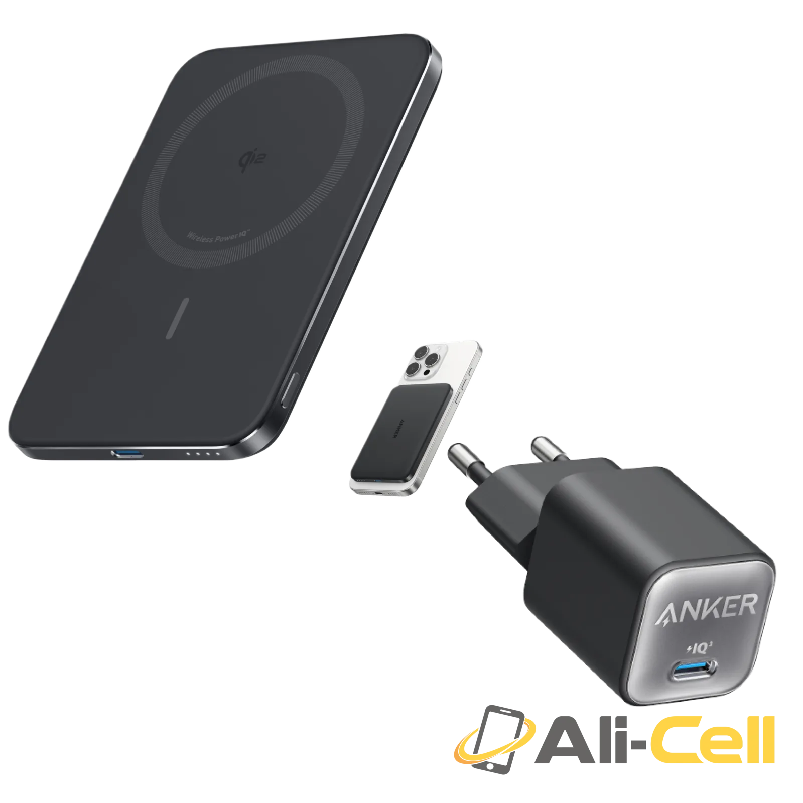 Anker Nano Power Bank (5K, MagGo, Slim) and Anker 511 Charger (Nano 3, 30W)