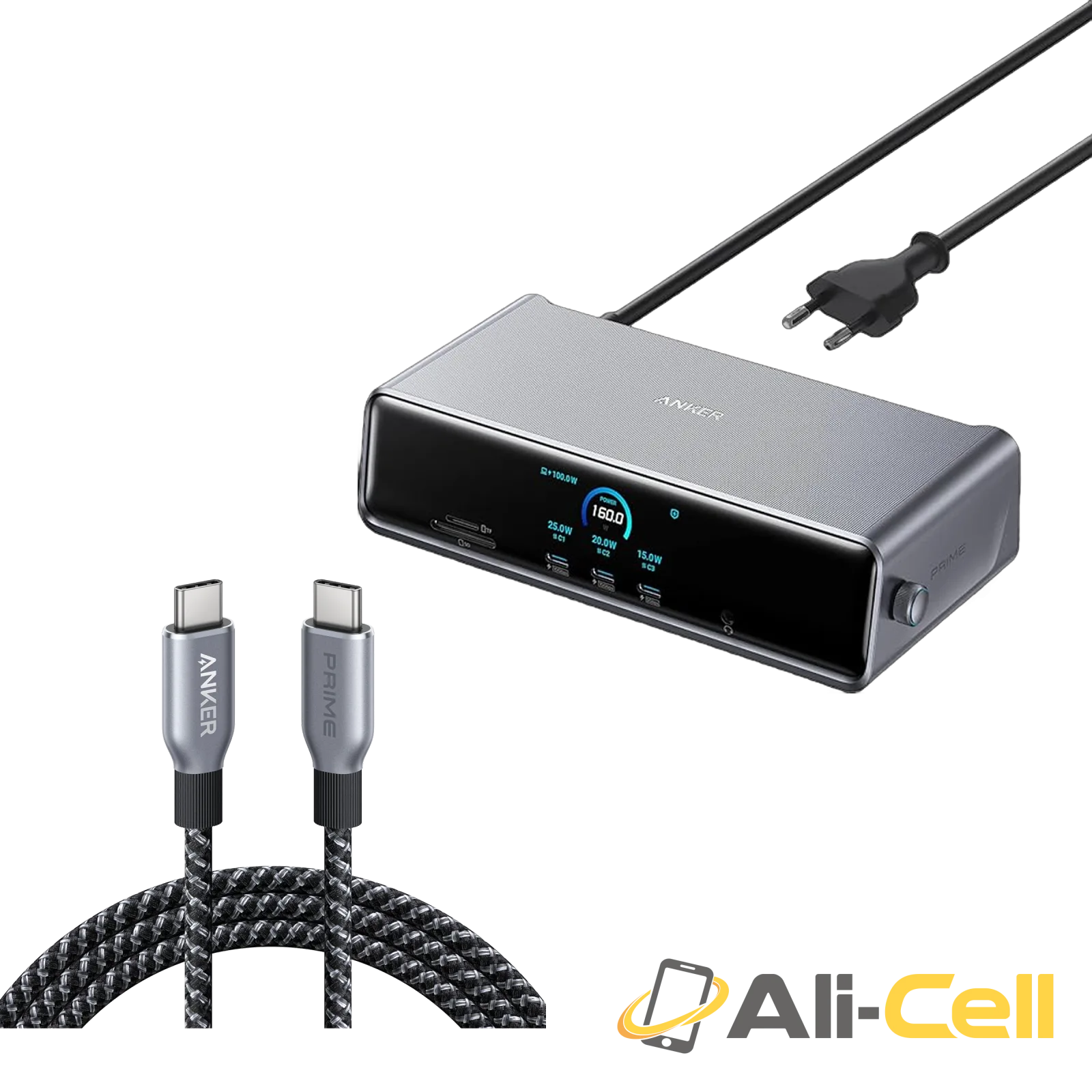 Anker Prime Docking Station with Anker Prime USB-C to USB-C Cable