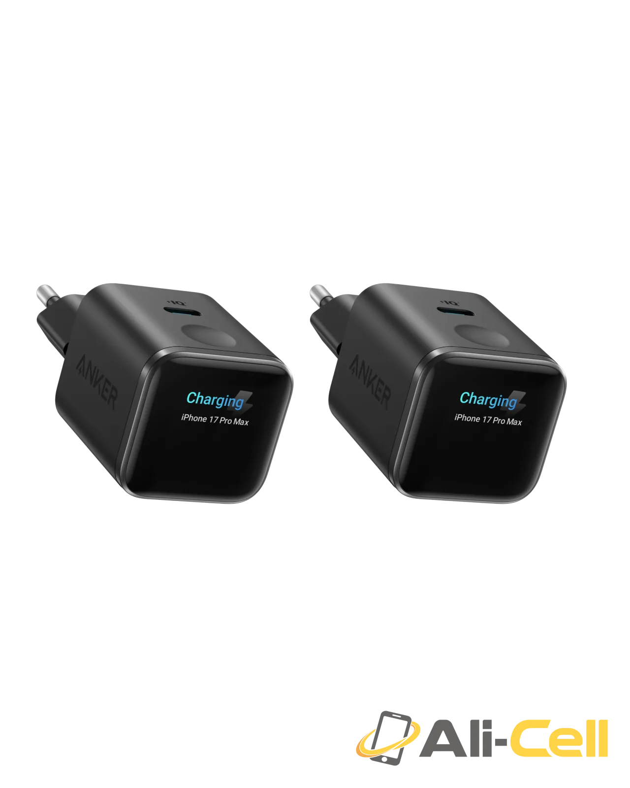 Anker Nano 45W Smart Display Charger (Black Stone | 2-Pack)