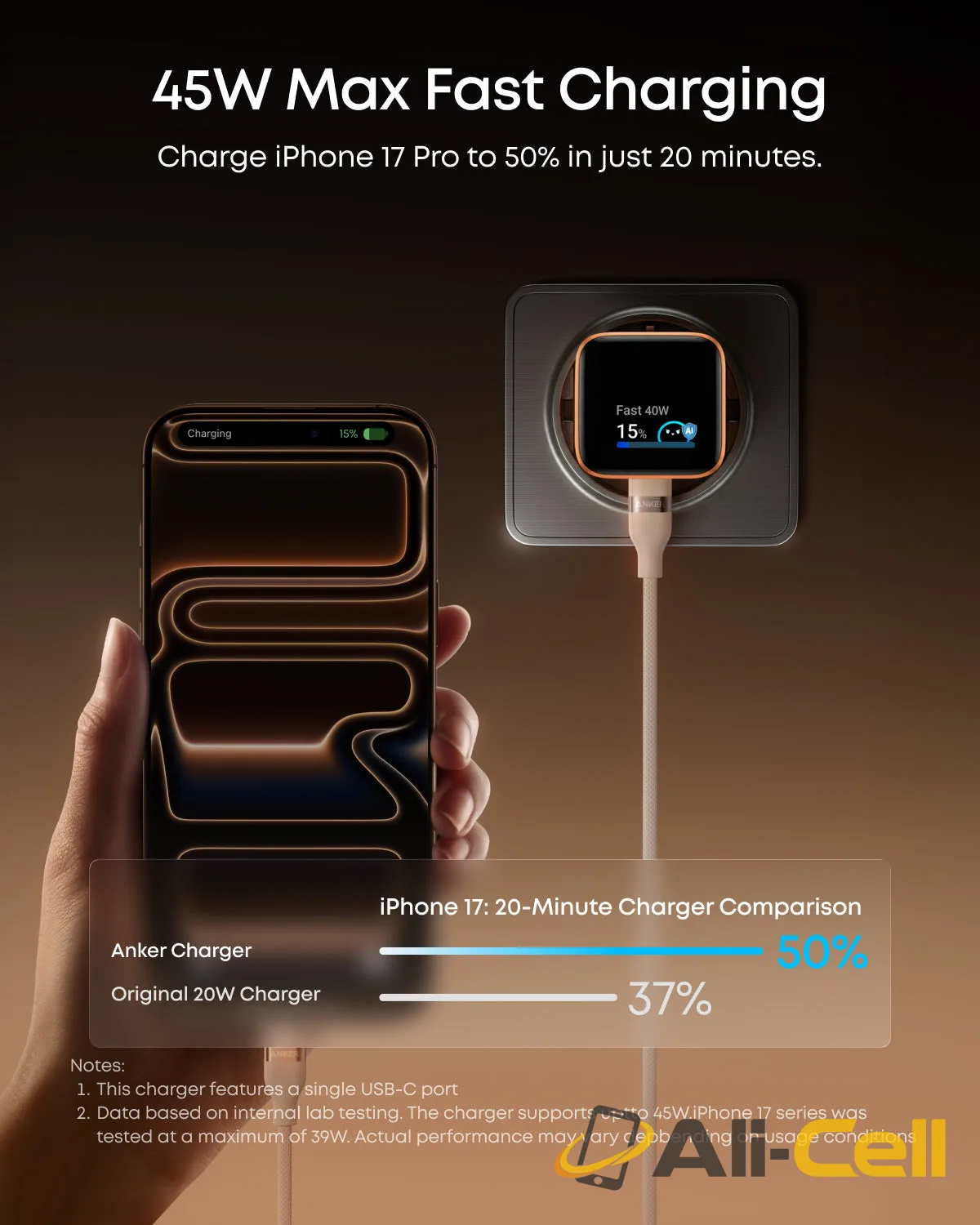 Anker MagGo Power Bank (10K, Slim) with Anker Nano 45W Smart Display Charger — 5