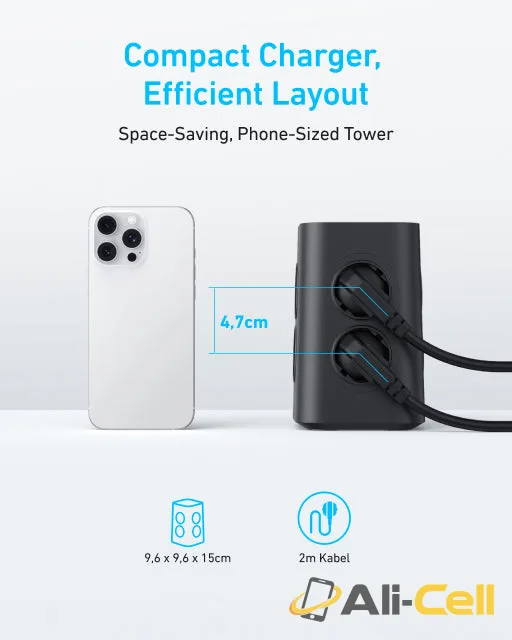Anker USB Power Strip (12-in-1, 20W) Black — 2