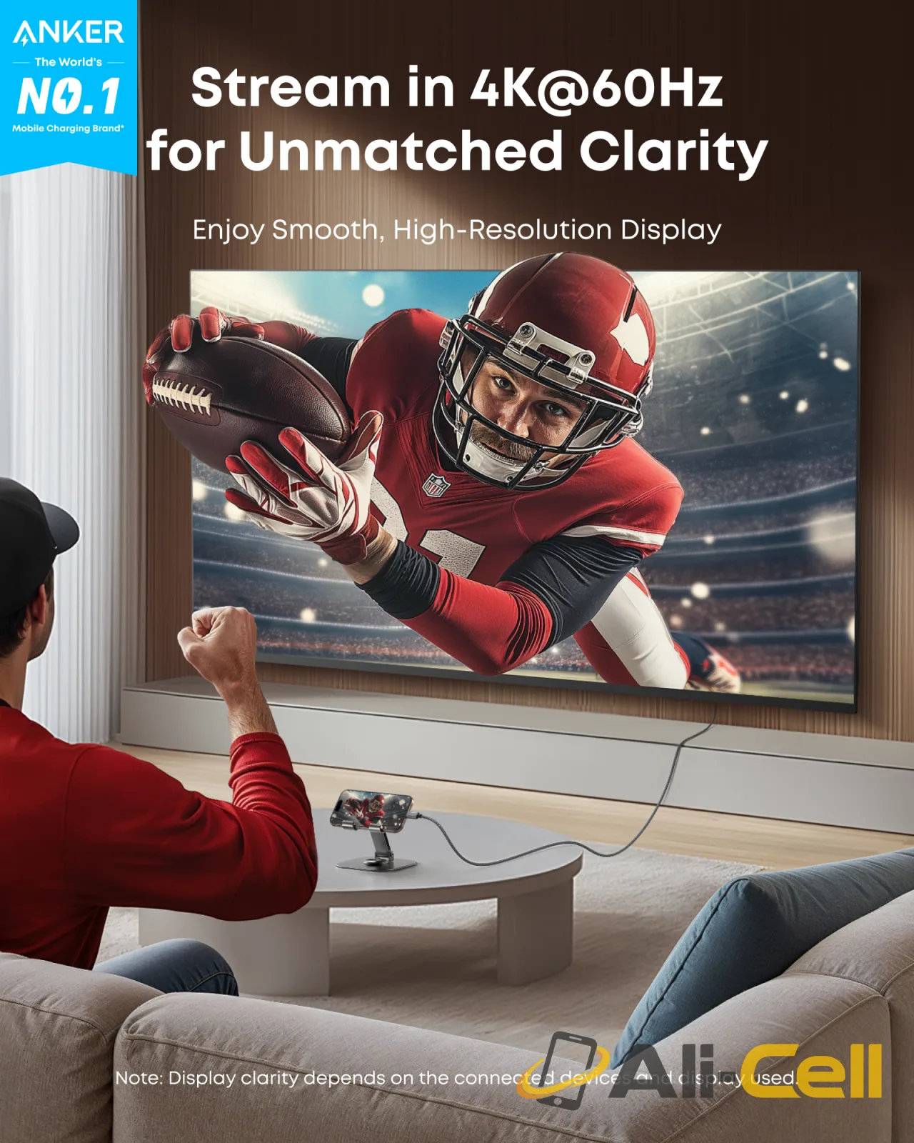 Anker USB C to HDMI Cable (6ft , 4K/60Hz , Braided) — 2