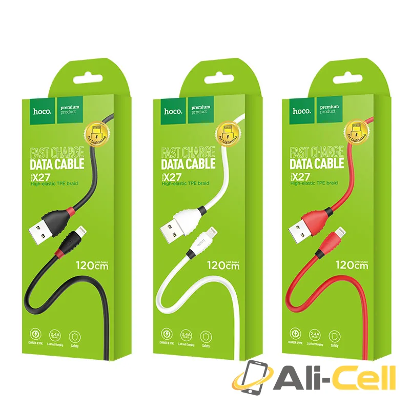 Cable USB to Lightning «X27 Excellent charge» charging data sync (1.2m) — 7