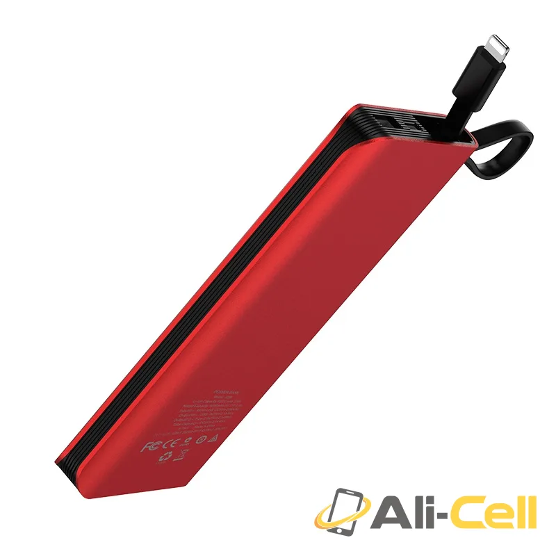 Power bank “J25 New power” 10000mAh single USB built-in Lightning cable — 2
