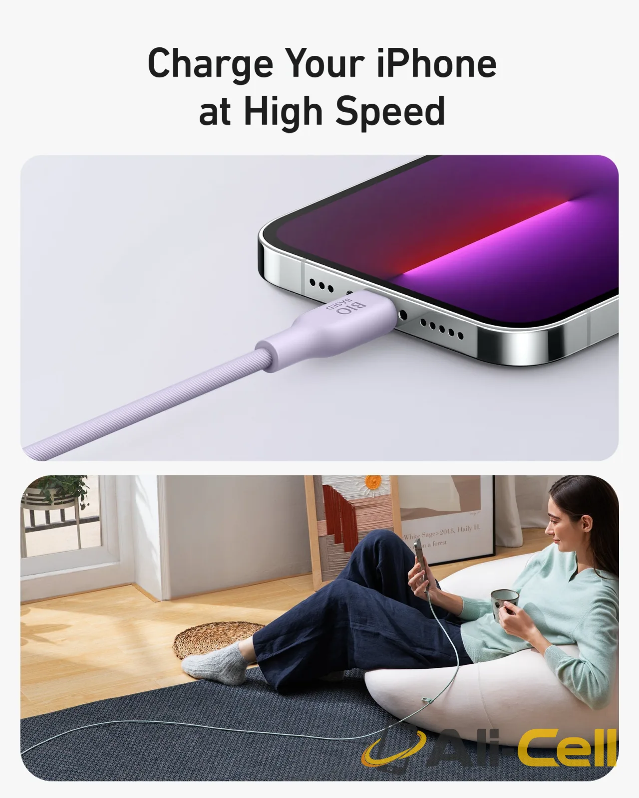 Anker 541 USB-C to Lightning Cable (Bio-Based) (91 cm / Phantom Black) — 6