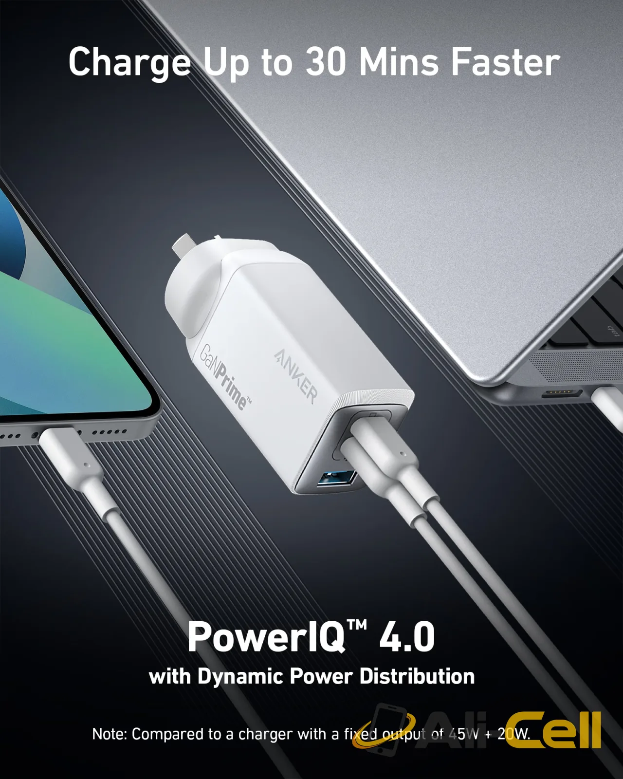 Anker 735 Charger (65W, 3 Ports, GaN) (Black) — 8