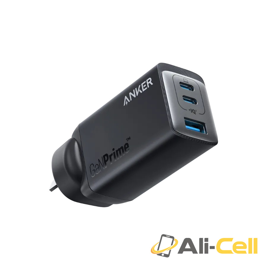 Anker 735 Charger (65W, 3 Ports, GaN) (White) — 2
