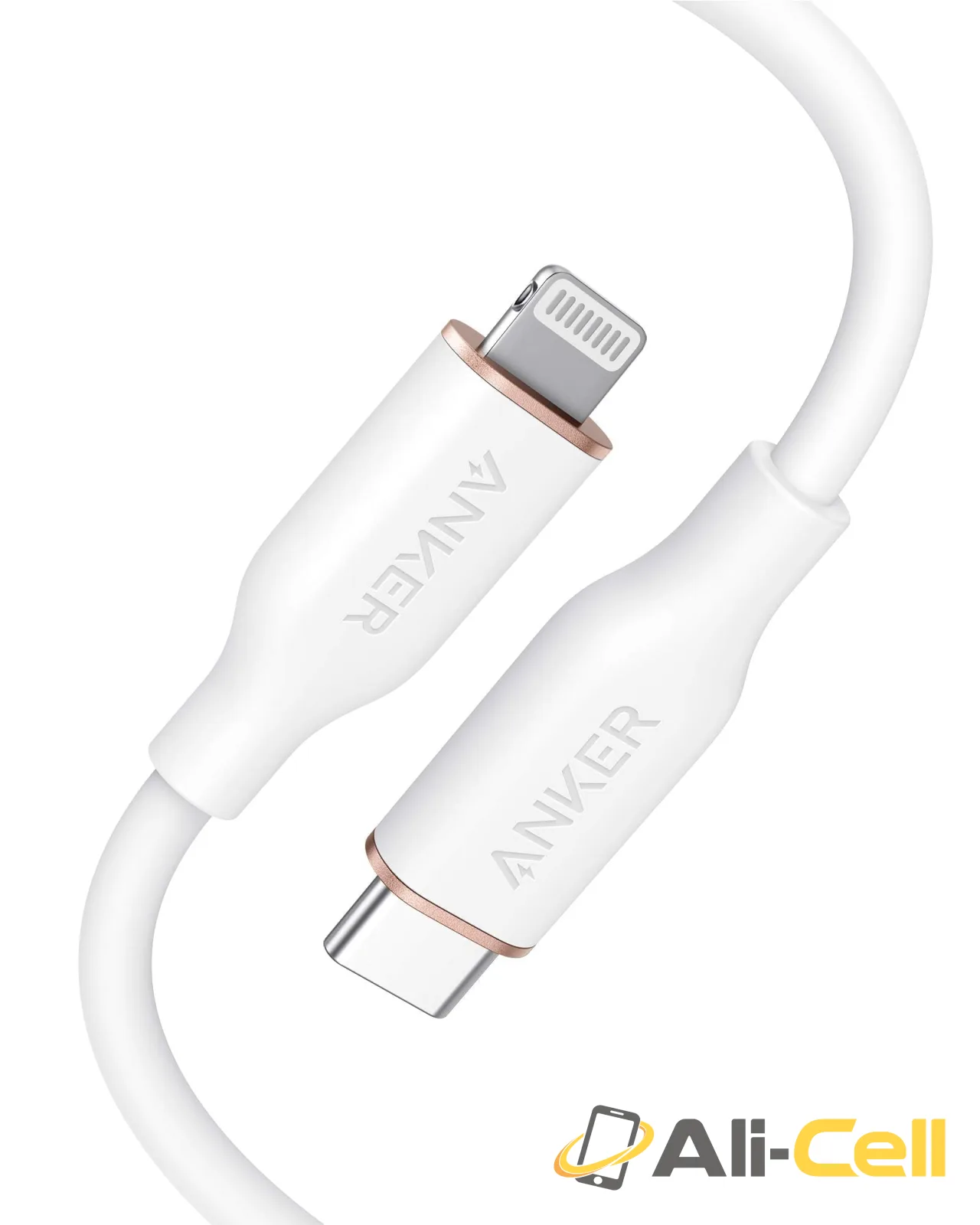 Anker 641 USB-C to Lightning Cable (Flow, Silicone) (182 cm / Daffodil Yellow)
