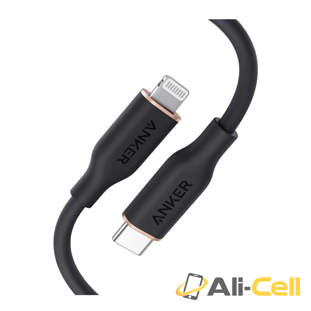 Anker 641 USB-C to Lightning Cable (Flow, Silicone) (182 cm / Daffodil Yellow) — 2