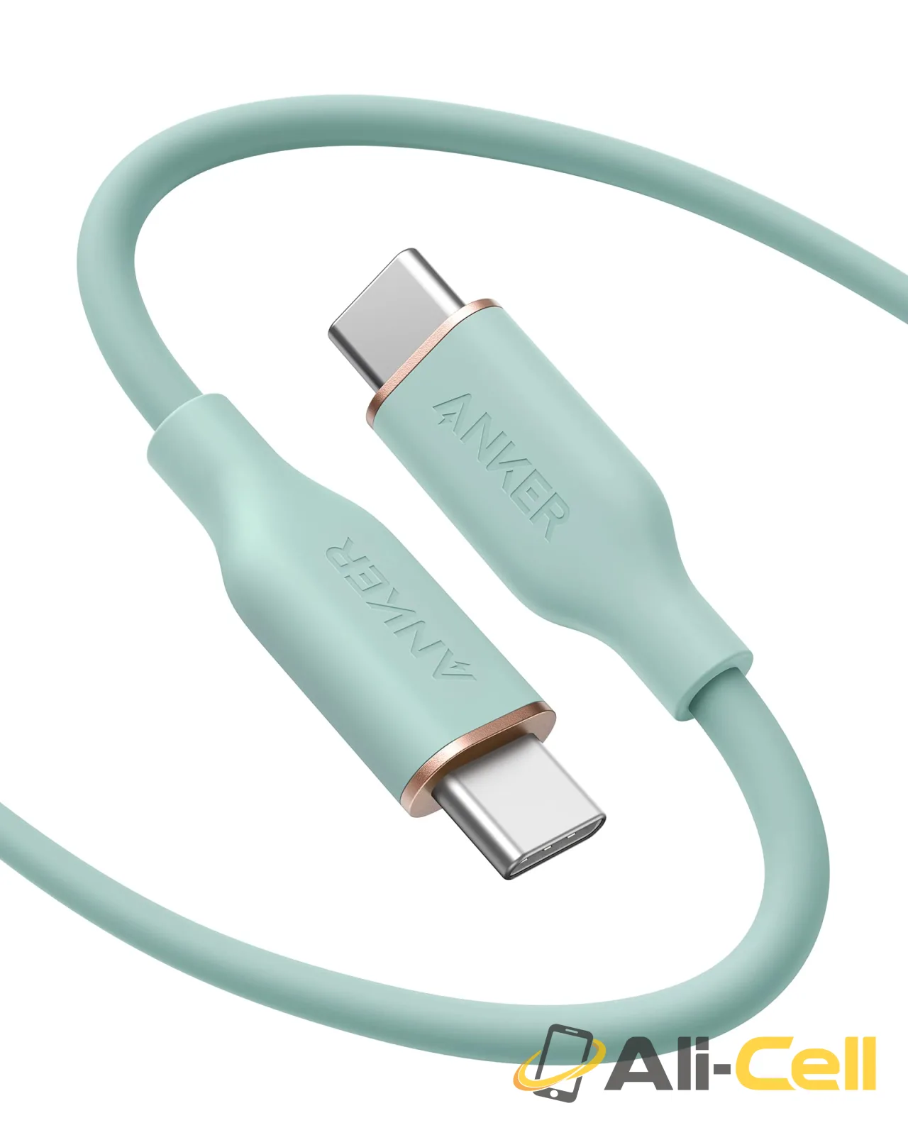 Anker 643 USB-C to USB-C Cable (Flow, Silicone) (182 cm / Mint Green)