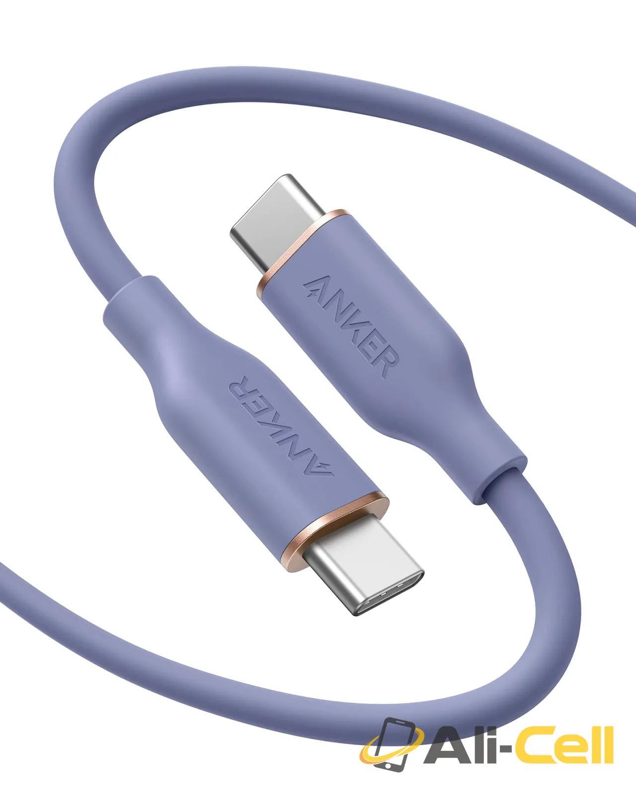 Anker 643 USB-C to USB-C Cable (Flow, Silicone) (182 cm / Lavender Grey)
