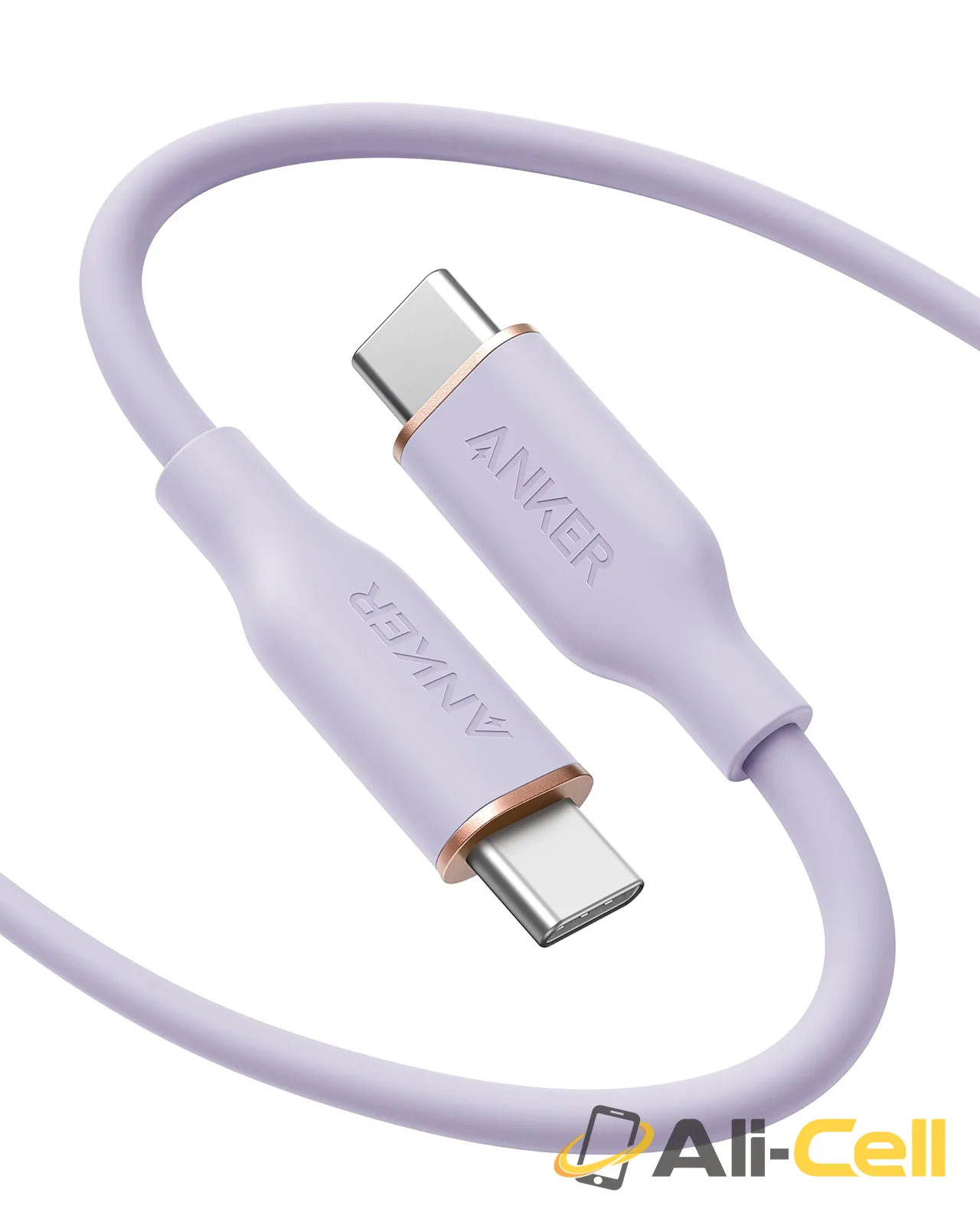 Anker 643 USB-C to USB-C Cable (Flow, Silicone) (182 cm / Lilac Purple)