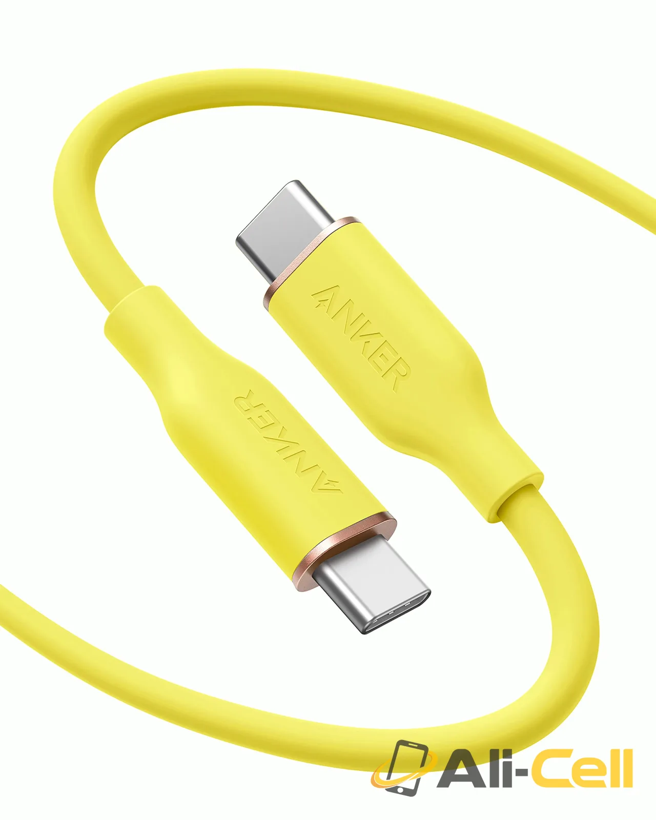 Anker 643 USB-C to USB-C Cable (Flow, Silicone) (182 cm / Daffodil Yellow)
