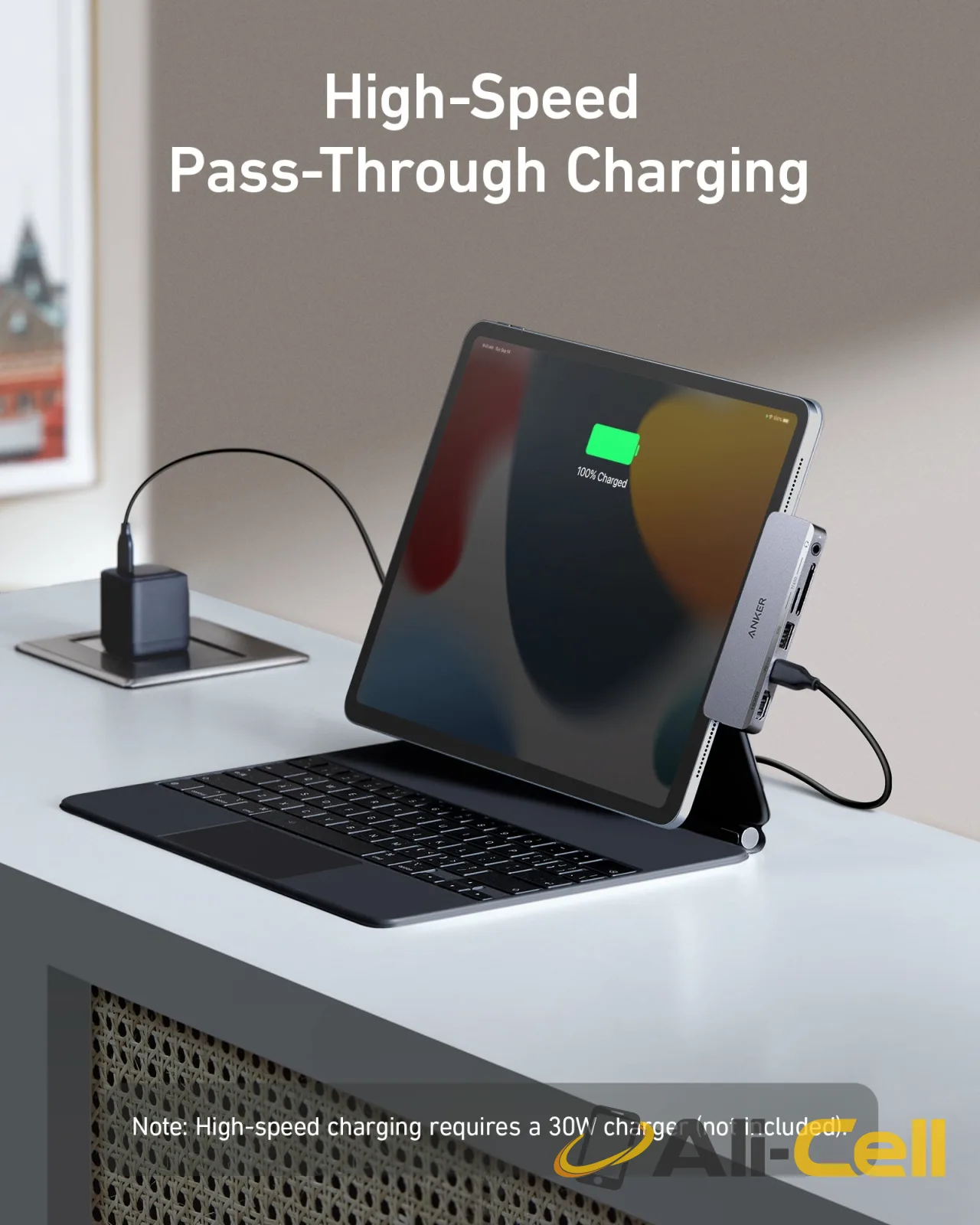 Anker 541 USB-C Hub (6-in-1, for iPad) (Grey) — 6
