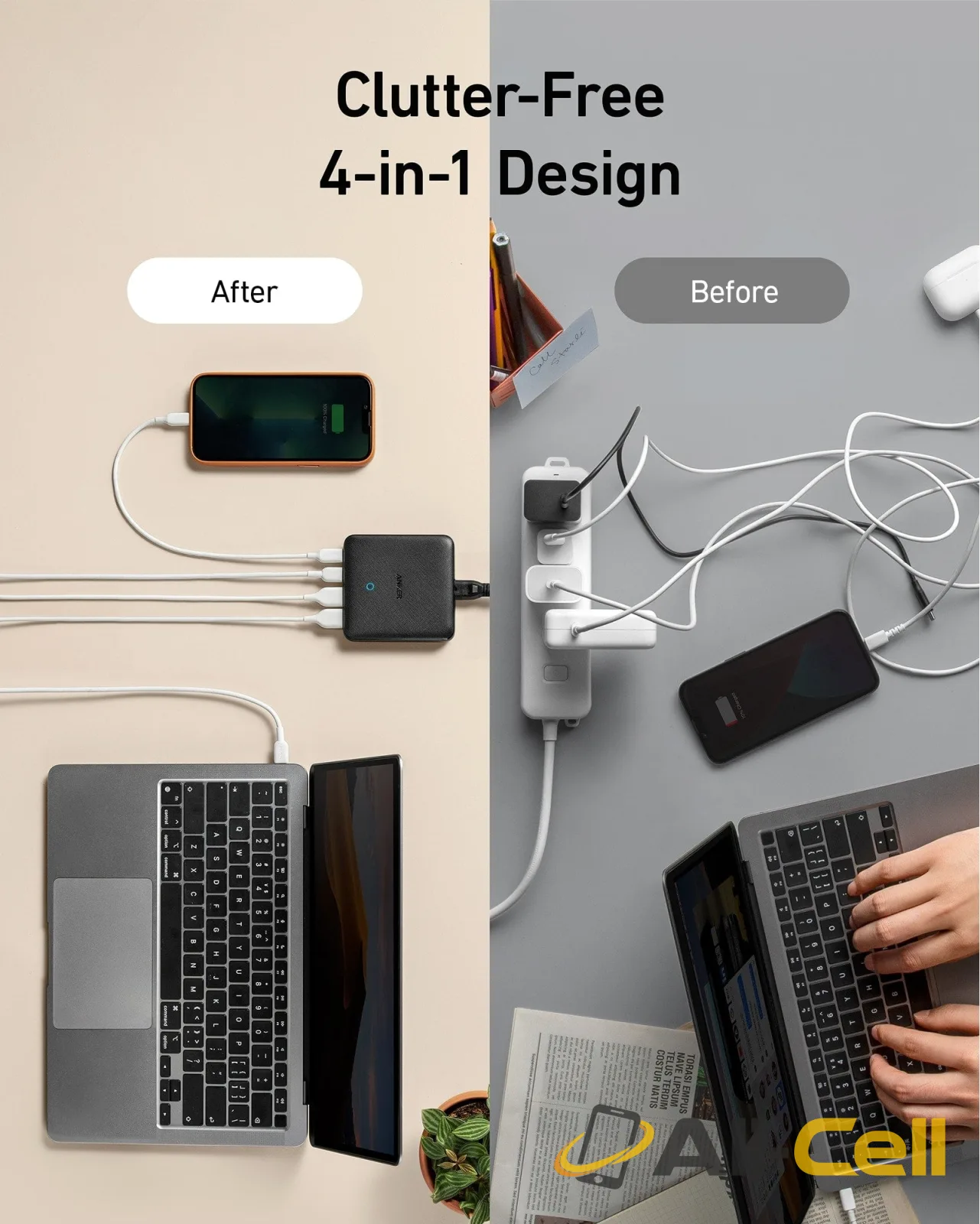 Anker 543 USB C Slim Charger (65W, 4-Port) — 3