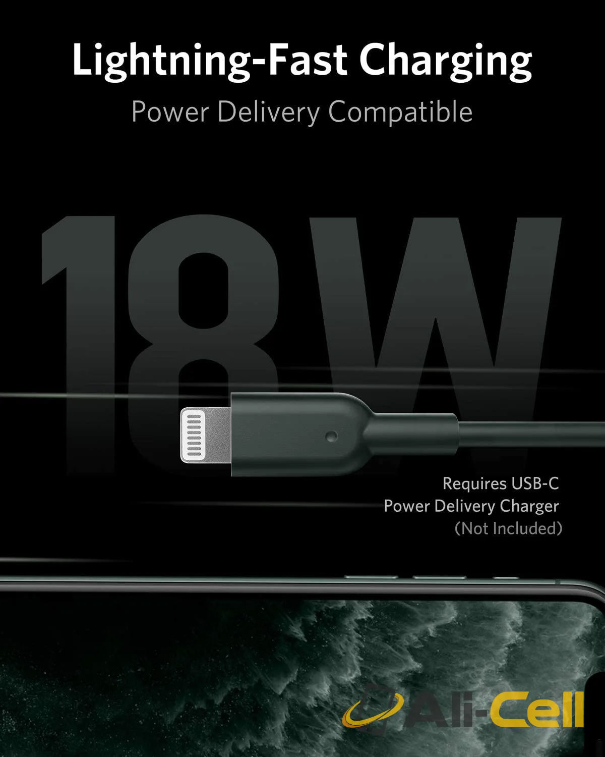Anker 321 USB-C to Lightning Cable (91 cm/182 cm) (Black / 91 cm) — 4