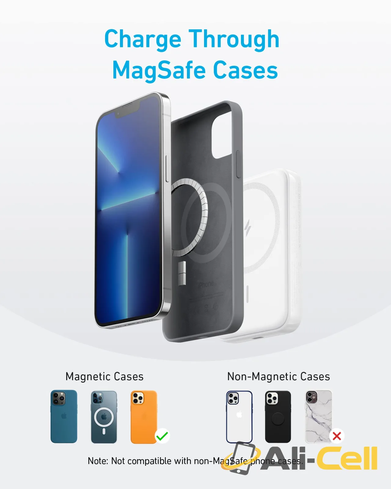 Anker for Magsafe Powerbank, 321 MagGo Battery (PowerCore Magnetic), 5,000mAh Magnetic Wireless Portable Charger (Ice Lake Blue) — 8