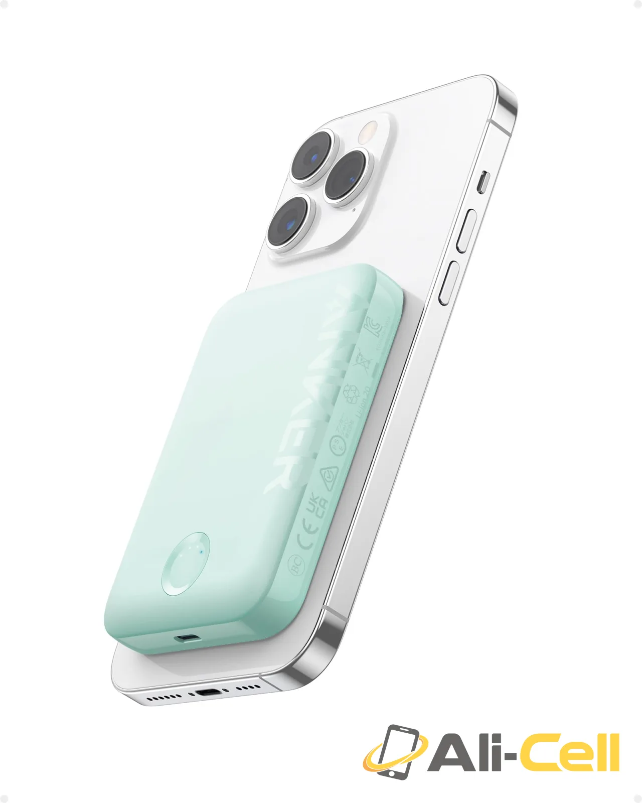 Anker for Magsafe Powerbank, 321 MagGo Battery (PowerCore Magnetic), 5,000mAh Magnetic Wireless Portable Charger (Sprout Green)