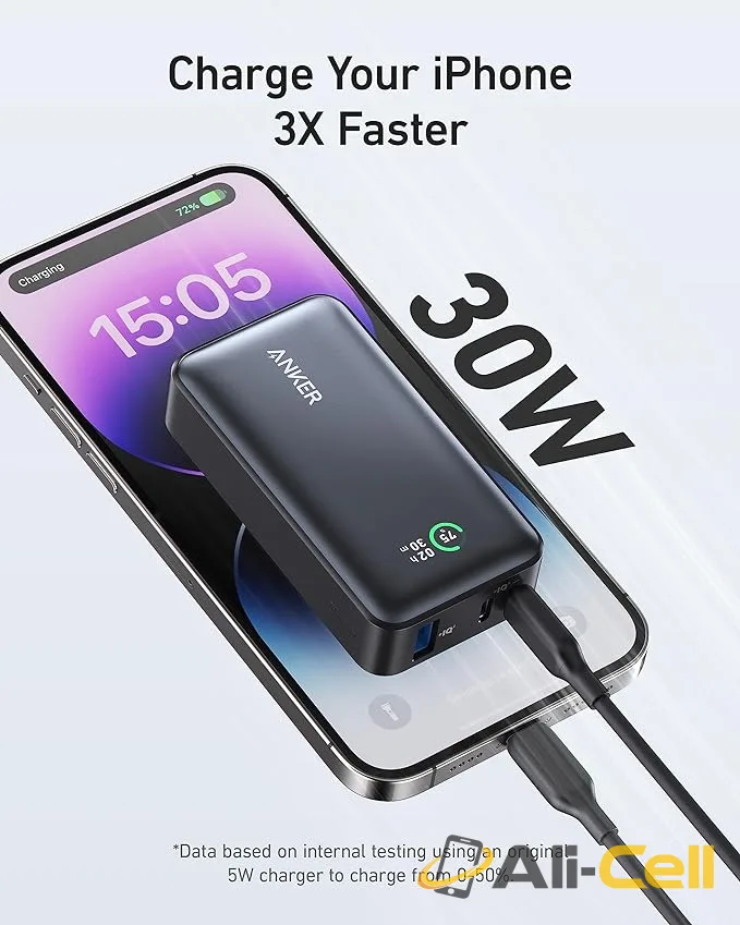 Anker 533 Power Bank(PowerCore 30W） (Blue) — 4