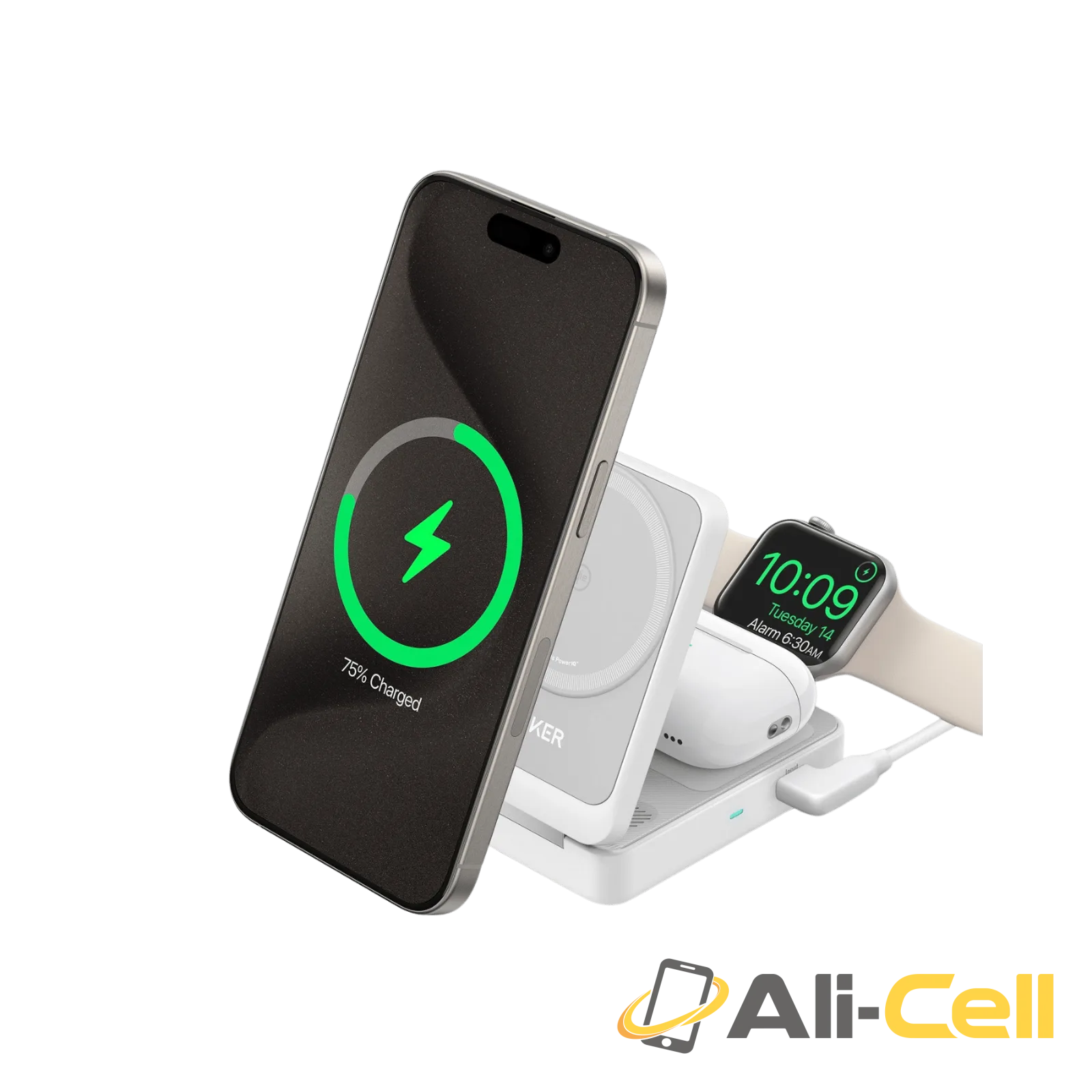 Anker MagGo Wireless Charging Station (Foldable 3-in-1)