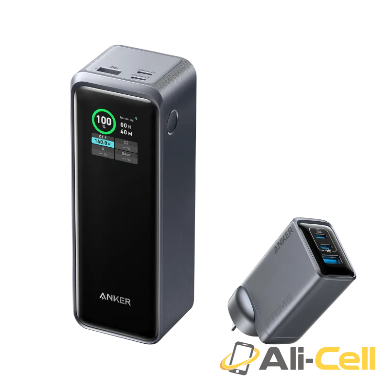 Anker Prime 27,650mAh Power Bank (250W) and Anker Prime Charger (100W, 3 Ports, GaN)