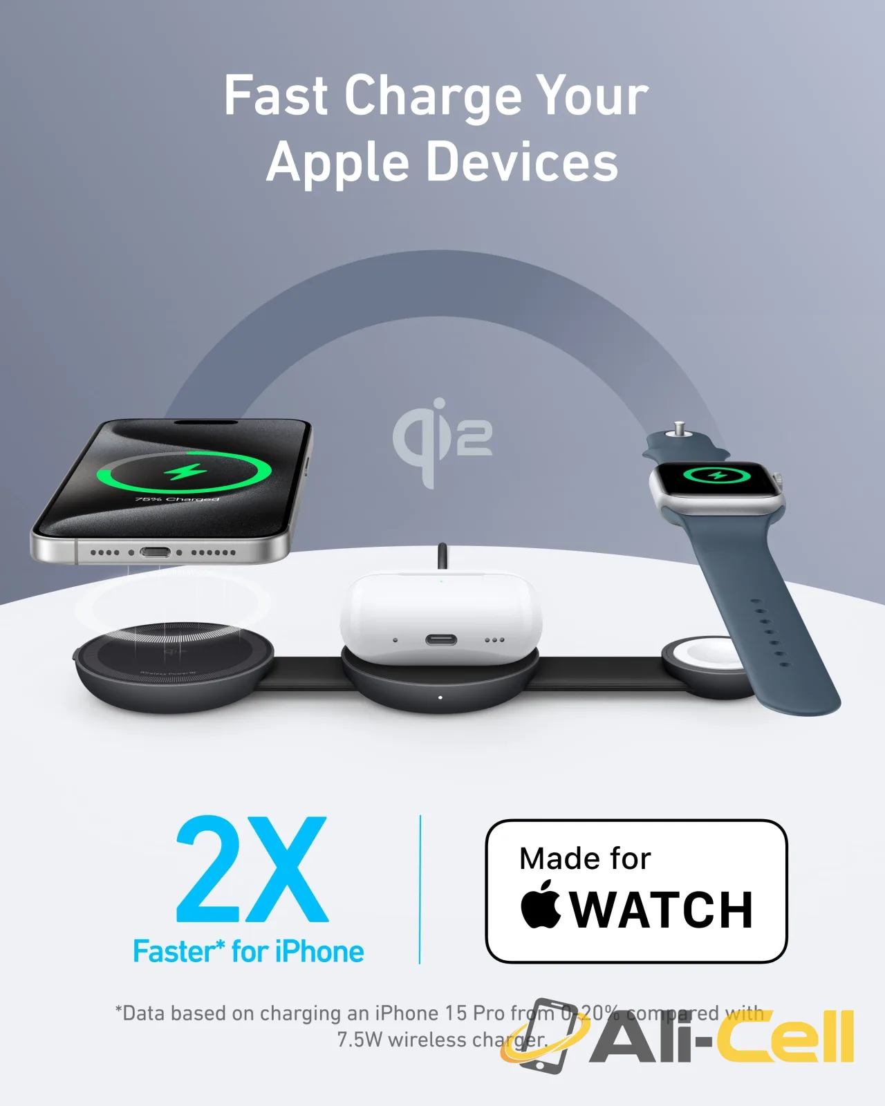 Anker MagGo Wireless Charging Station (3-in-1, Foldable Pad) — 8