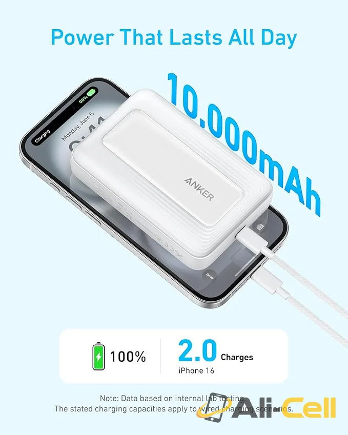 Anker Zolo Magnetic Power Bank (10K, 30W) (Pink) — 4