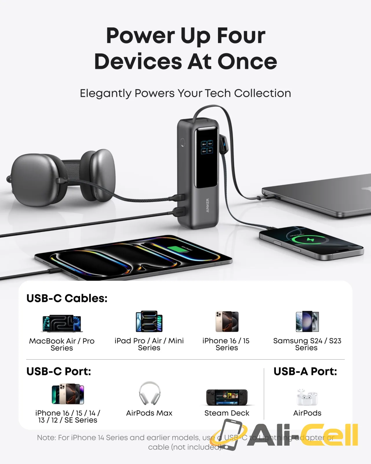 2 × Anker Laptop Power Bank (25K, 165W, Built-In Retractable Cable) (Silvery + Space Black) — 6