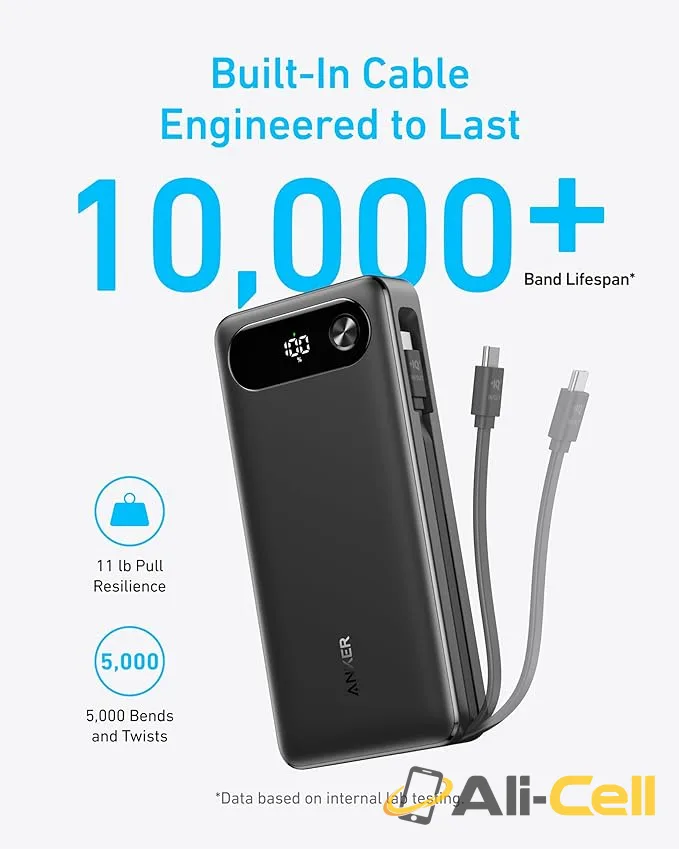 2 × Anker Power Bank (20K, 87W, Built-In USB-C Cable) — 5