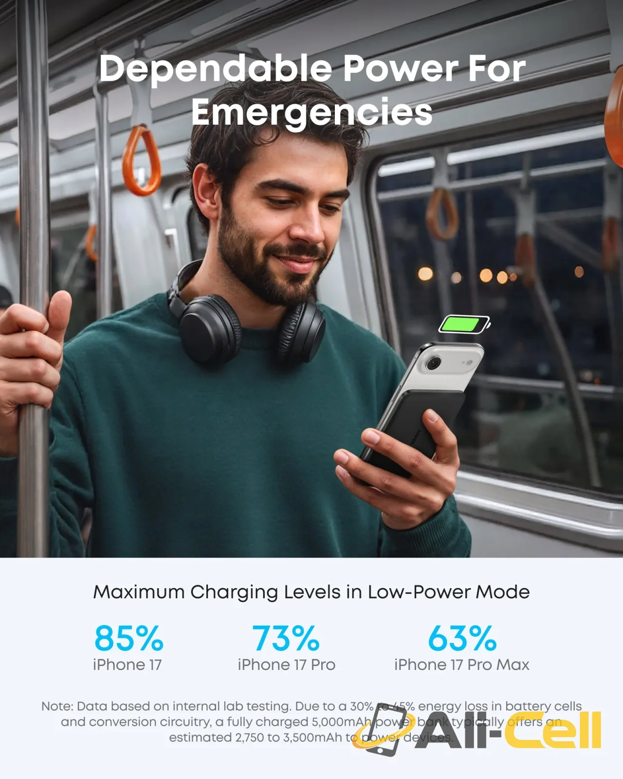 Anker MagGo Power Bank (5K, Ultra-Slim 122g, MagSafe) (Pink) — 7