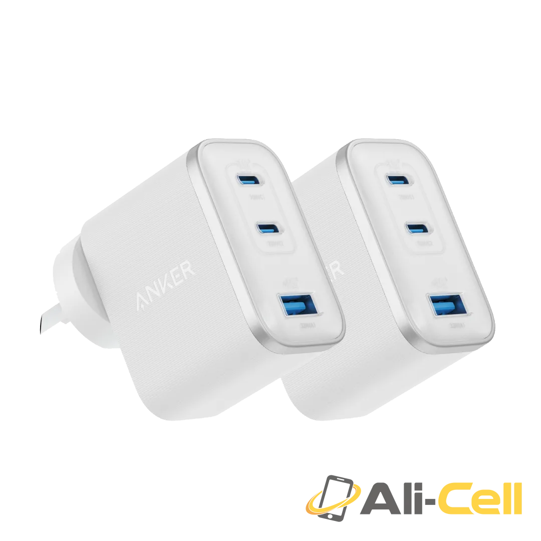Anker Nano Charger (70W, 3 Ports) (White Bundle)