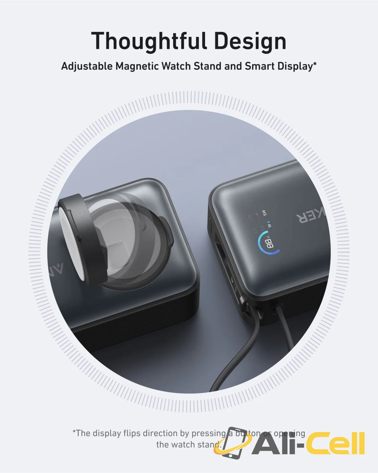 Anker MagGo Power Bank (10K, 35W, For Apple Watch) (Shell White) — 3