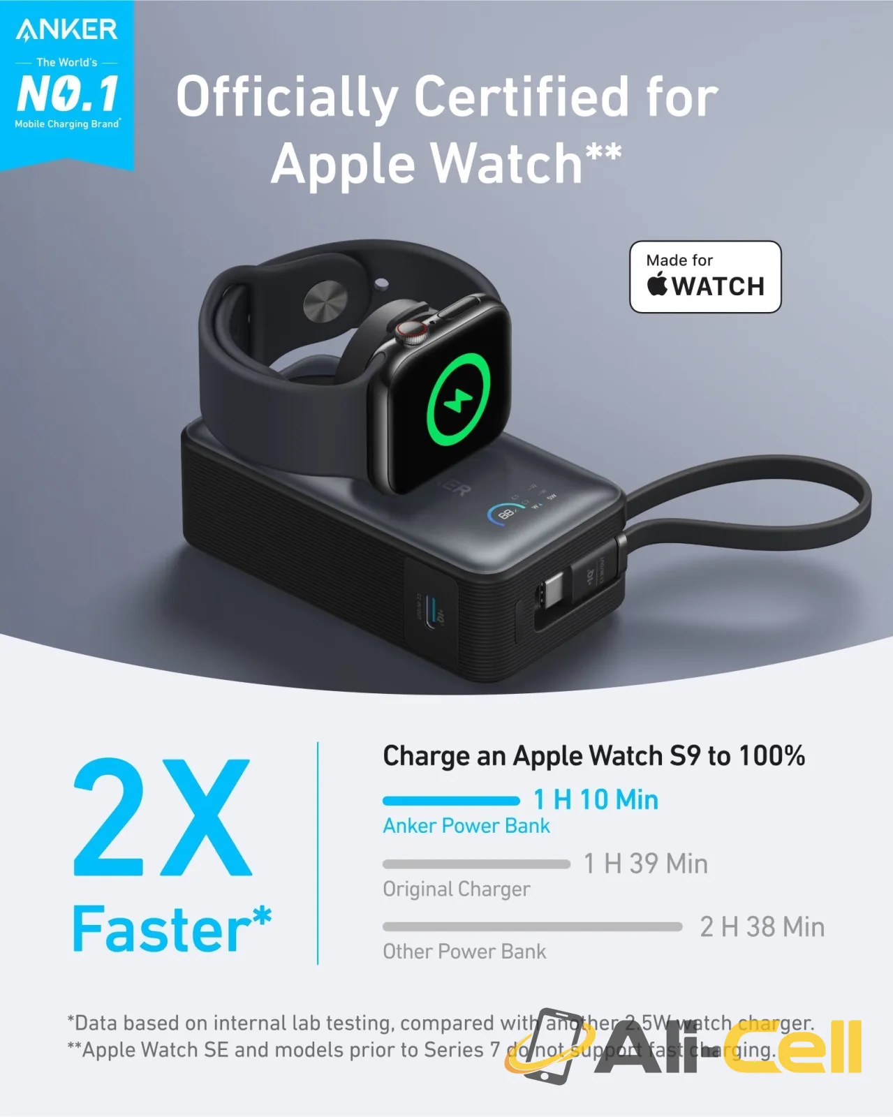 Anker MagGo Power Bank (10K, 35W, For Apple Watch) (Shell White) — 4