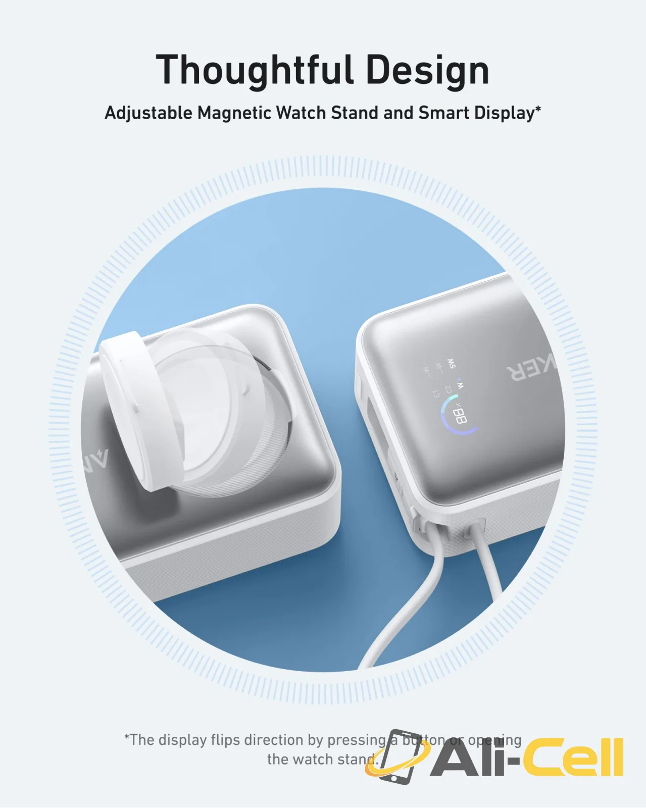 Anker MagGo Power Bank (10K, 35W, For Apple Watch) (Shell White) — 8