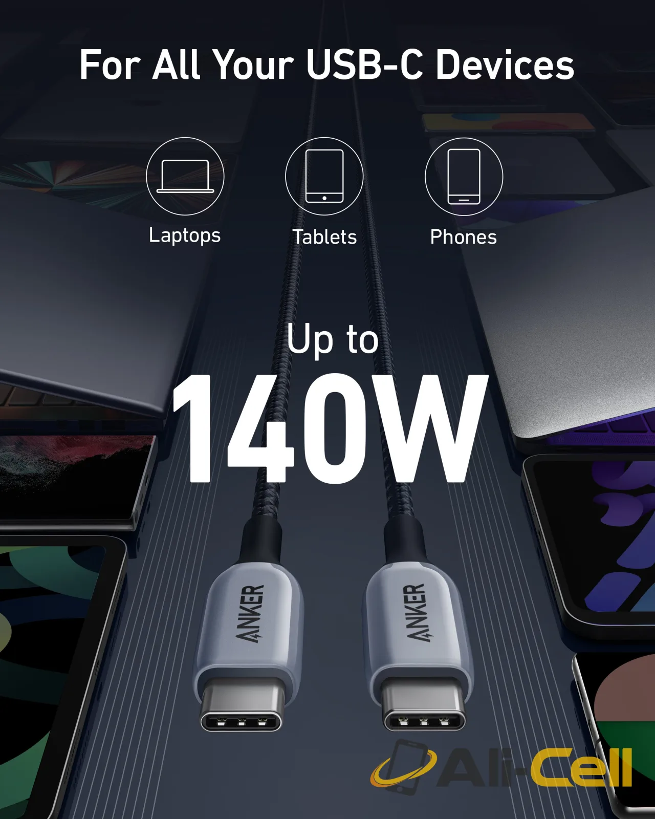 Anker 737 Prime Charger (GaN, 120W) and 3ft 765 USB-C to USB-C Cable (140W, Nylon) — 7